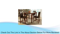 Marble Dining Table   4 Counter Height Chairs by Poundex Review