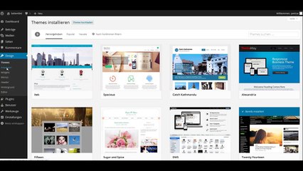 Wordpress Tutorial allgemeine Grundfunktionen im Admin-Bereich