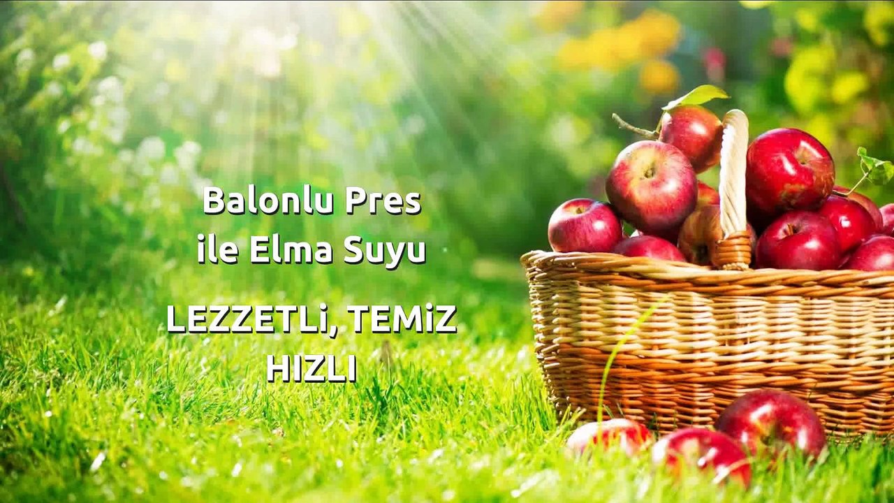 Elma Presleme Sıkma Makinası - Balonlu Presi