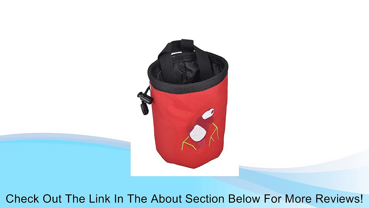 NEW rock climbing chalk bag have various colors with adjustable belt Review