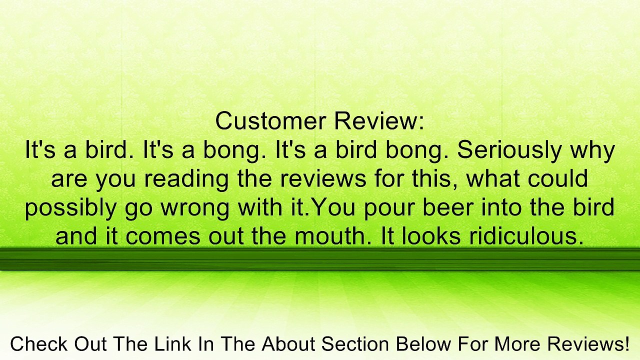 Pink Flamingo Bird Beer Bong Review