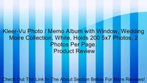 Kleer-Vu Photo / Memo Album with Window, Wedding Moire Collection, White, Holds 200 5x7 Photos, 2 Photos Per Page. Review