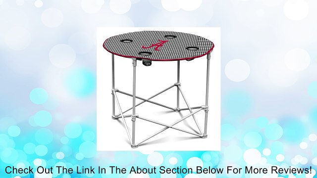 NCAA Alabama Crimson Tide Houndstooth Round Tailgating Table Review
