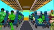 Hulk Cartoon Wheels On The Bus Go Round and Round Rhyme | Hulk Wheels On The Bus Nursery Rhymes