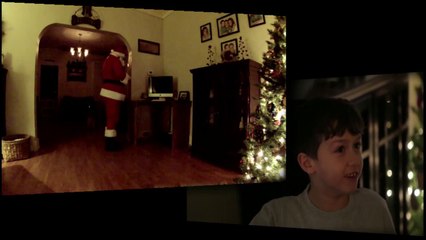 Young Kid Secretly Tapes Santa Delivering Presents