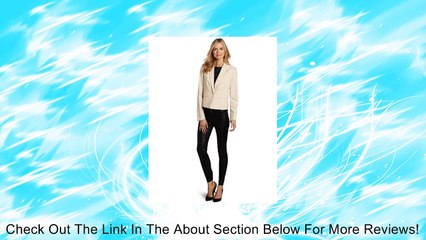 Jones New York Women's Short Notch Collar Jacket, Taupe, 4 Review