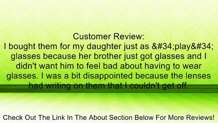 Childrens Girls Prescription Eyeglasses Frames 47-17-130 Review