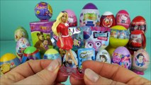 30 surprise eggs LPS My Little Pony Shopkins Frozen Diseny toys Kinder by Surprise Collector