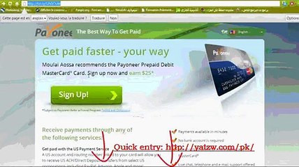 2015 new Comment créer un compte payoneer et gagner 25$ gratuitement