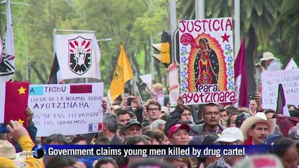 Families of 43 missing Mexican students protest