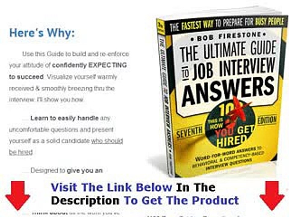 Job Interview Answers Review  MUST WATCH BEFORE BUY Bonus + Discount