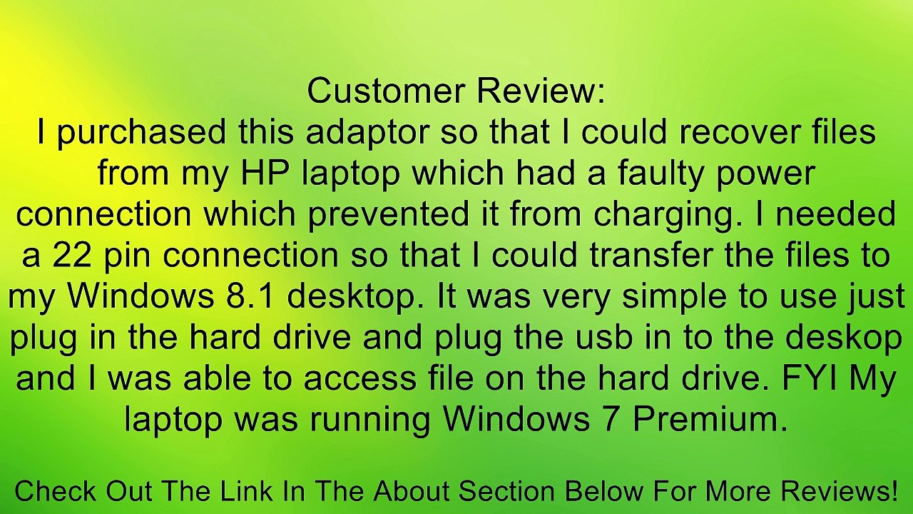 Patuoxun USB 2.0 to Sata Converter Adapter Cable w/ 2.5" 2.5 Inch Hard Drive HDD Case Review