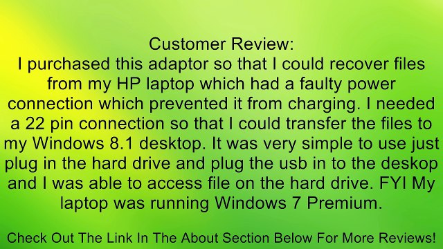 Patuoxun USB 2.0 to Sata Converter Adapter Cable w/ 2.5 2.5 Inch Hard Drive HDD Case Review