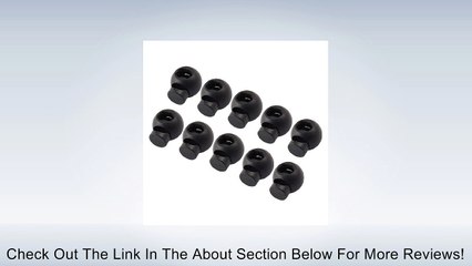 10 Pcs Spring Loaded Plastic Round Toggle Stopper Cord Locks End Review