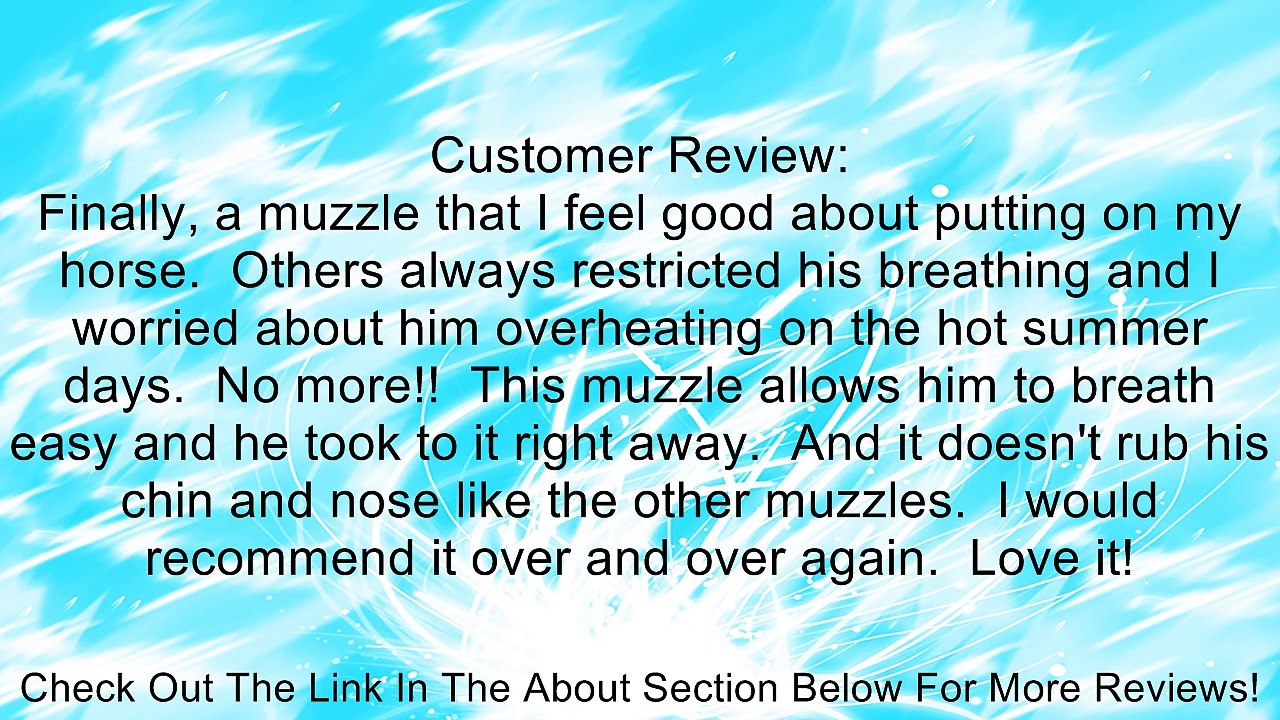 Tough-1 Easy Breathe Grazing Muzzle - Horse size Review