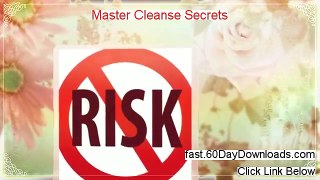 Master Cleanse Secrets Review (Access the Program Without Risk) - my review and testimonial