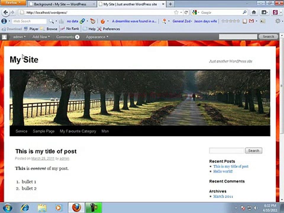 WordPress Tutorial 4