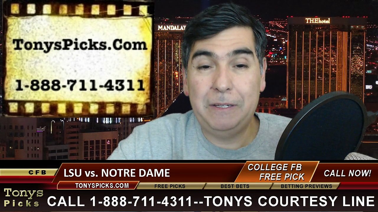 LSU Tigers vs. Notre Dame Fighting Irish Free Pick Prediction Music City Bowl NCAA College Football Odds Preview 12-30-2014