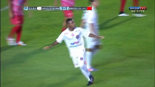 Robinho scored a great Goal after Neymar's rabona assist - Neymar Friends vs Sao Paulo Friends 2014
