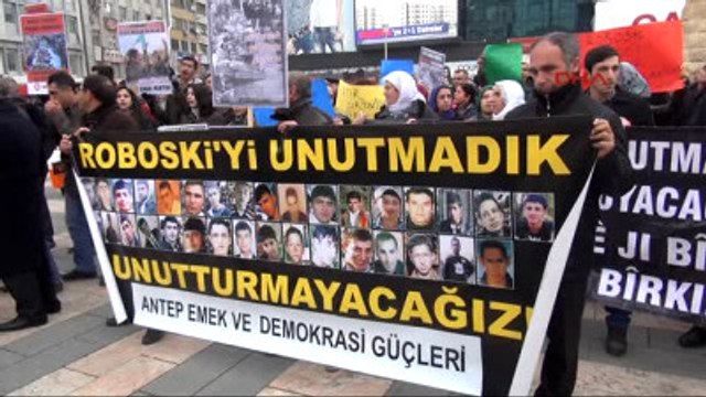 Gaziantep'te Hdp'lilerden Uludere Protestosu