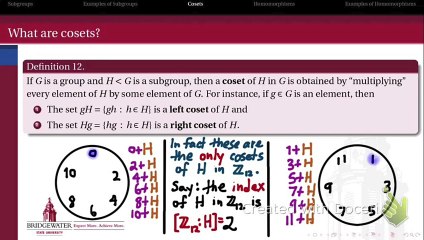Cosets of a Subgroup
