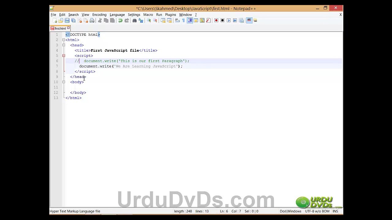 03.JavaScript in Urdu, Comments