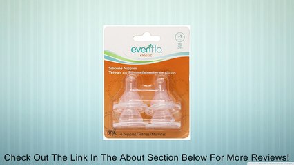 Evenflo 4 Pack Classic Silicone Nipple Review