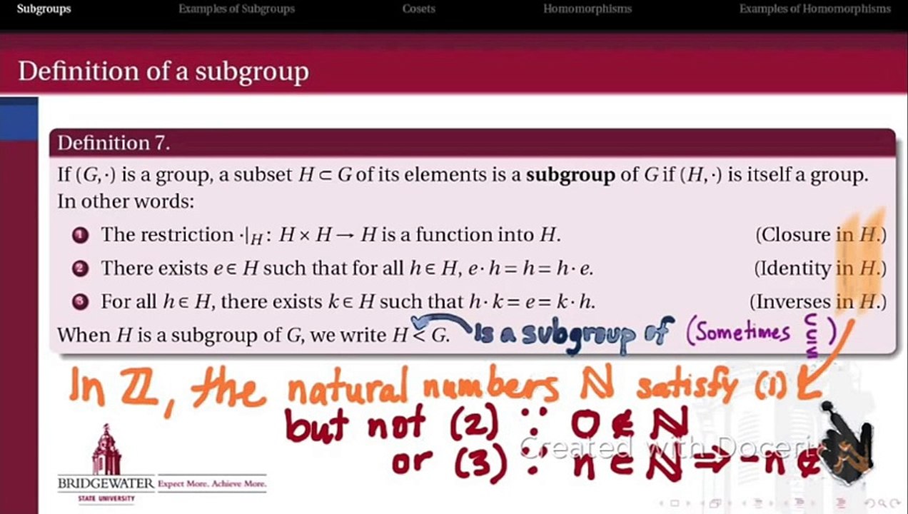 Subgroups
