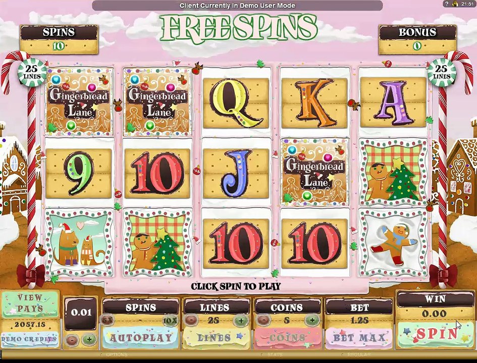 Microgaming - Gingerbread Lane