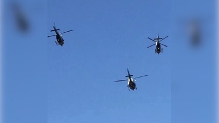 NYPD's helicopter flyover tribute to fallen officer