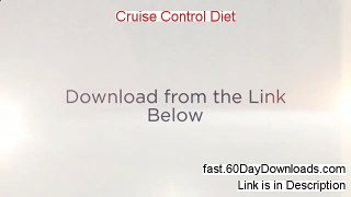 Cruise Control Diet Review (Download it Free of Risk) - Expert Review