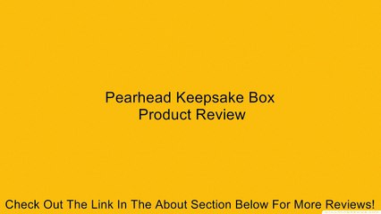 pearhead keepsake box