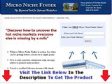 Micro Niche Finder + DISCOUNT + BONUS