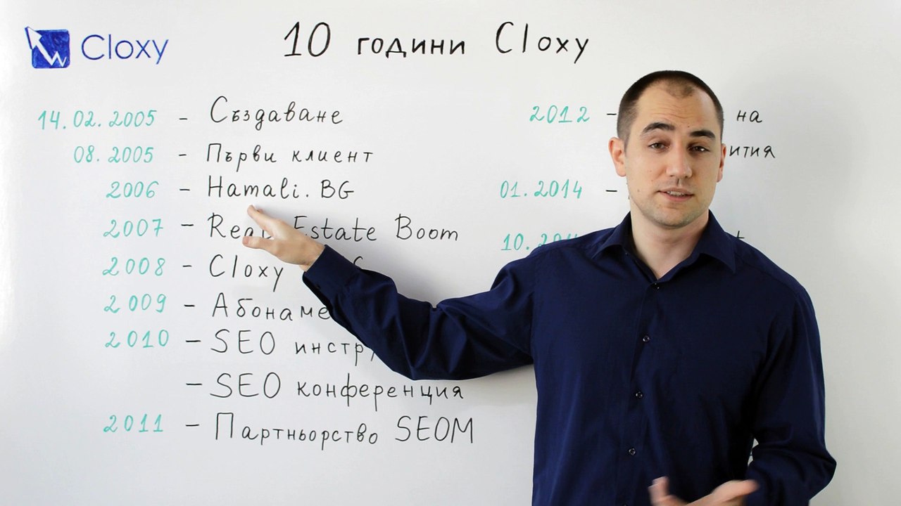 10 години SEO фирма Cloxy