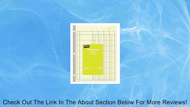 Columnar Pads, 4 Columns, 8-1/2 x 11 , 50 Sheets Each, 2/Pack (217844) Review