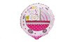 Розовый девочка перевозка алюминиевую мембрану душа ребенка день рождения шар (1 шт)