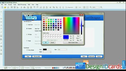 Steps: how to create designed ID cards in few seconds