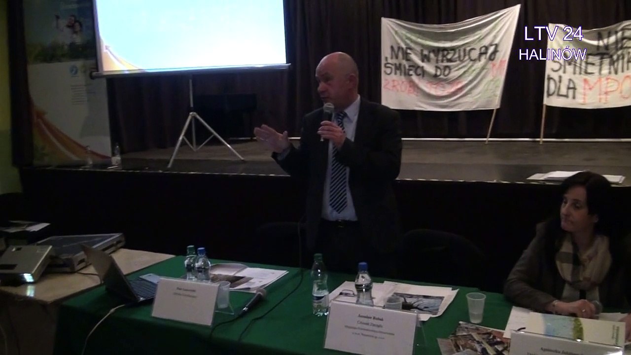 Fragment reportażu ze spotkania mieszkańców Michałowa gm. Halinów z przedstawicielami MPO