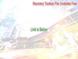 Recovery Toolbox File Undelete Free Crack - Recovery Toolbox File Undelete Freerecovery toolbox file undelete free [2015]