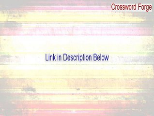Crossword Forge Crack [crossword forge 7 2015]