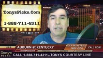 Kentucky Wildcats vs. Auburn Tigers Free Pick Prediction NCAA College Basketball Odds Preview 2-21-2015