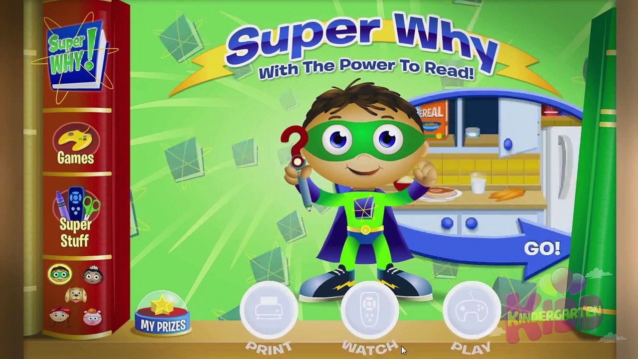 Reading Power Bingo With Super Why Best Free Baby Games Free Online Game for Kids