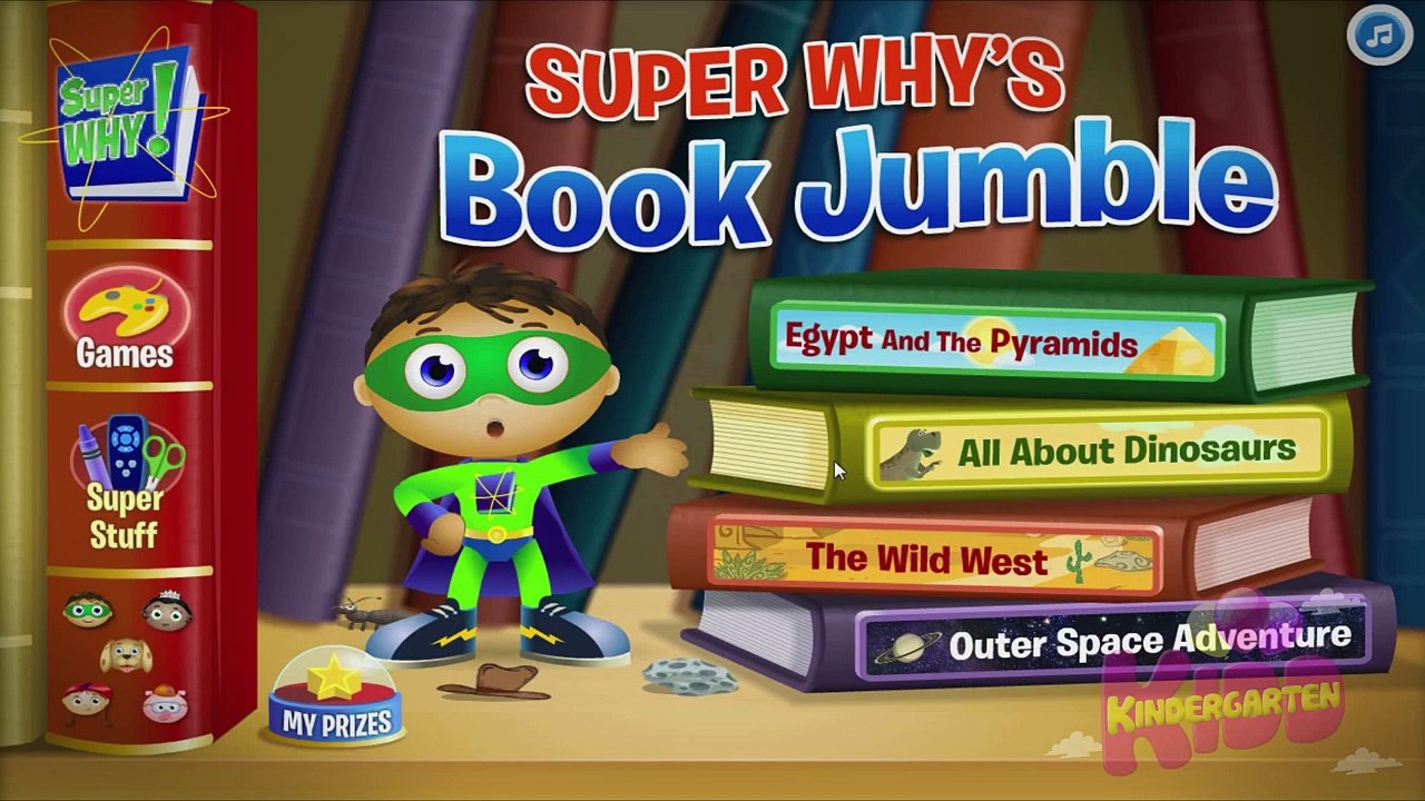 Super Why`s Book Jumble All About Dinosaurs Best Free Baby Games Free Online Game for Kids