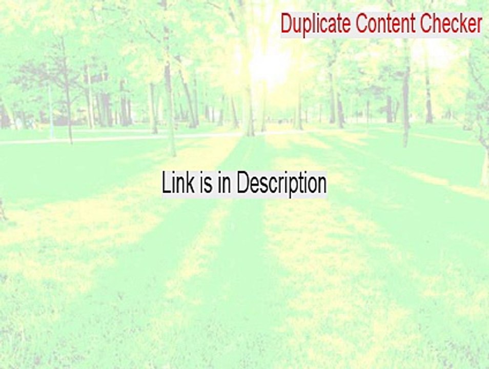 Duplicate Content Checker Download Free (duplicate content checker moz 2015)