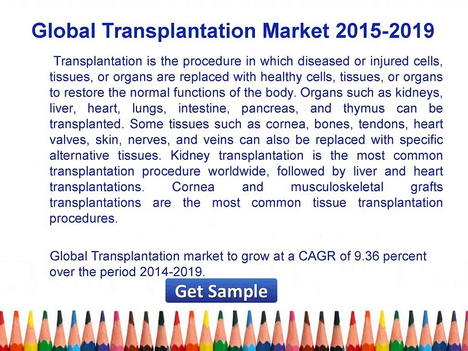 Global Transplantation Market 2015 Share, Industry Growth, Forecast 2019