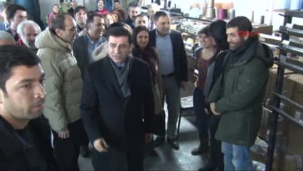 Kazova İşçilerini Ziyaret Eden Demirtaş Hükümetin Emekçiden Yana Gündemi Yok