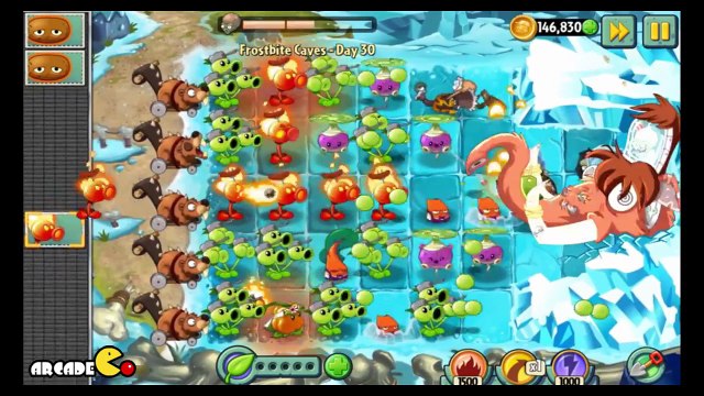 Plants vs Zombies 2 All World Zomboss Battle Zombot Tuskmaster 10,000 BC!