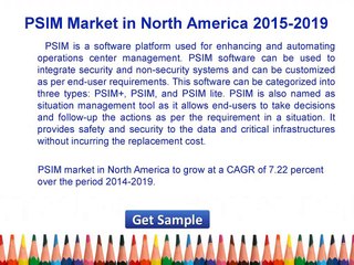 PSIM Market in North America 2015 Share, Industry Growth, Forecast 2019