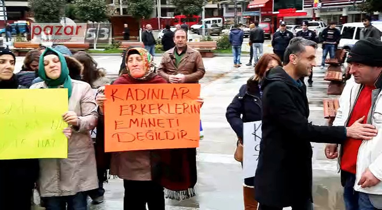 PAZAR'DA ÖZGECAN İÇİN YÜRÜYÜŞ YAPILDI