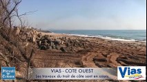 VIAS - 2015 - COTE OUEST - FEU VERT Pour les travaux du trait de côte